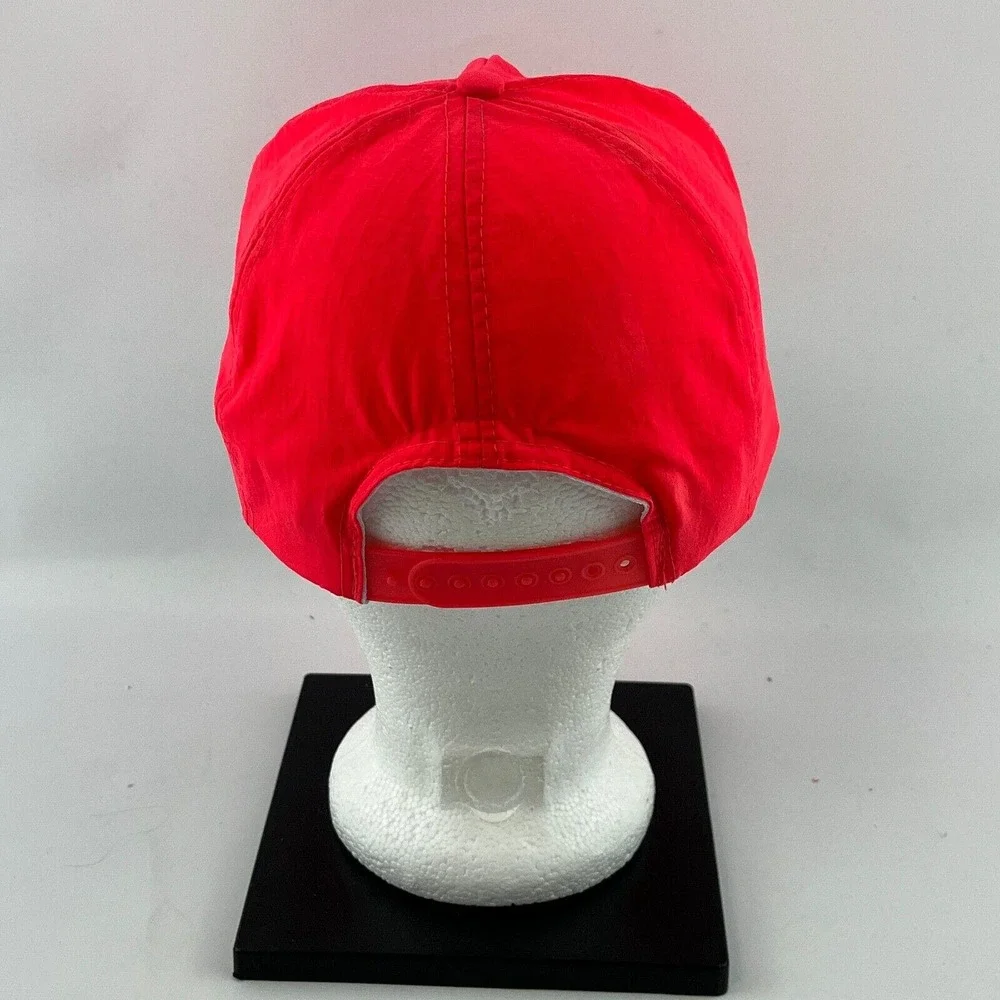 Vtg Kmart Havoline Racing Cap Hot Pink Nylon‎ Rope Snapback Hat Clark Sportswear